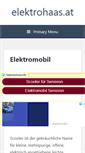Mobile Screenshot of elektrohaas.at